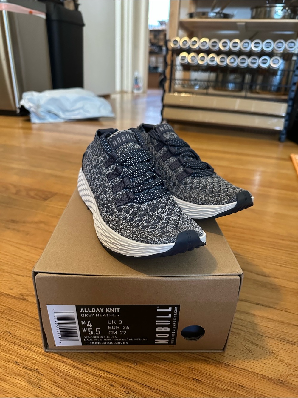 Nobull AllDay Knit Sneakers - Grey Heather